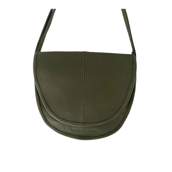 Aimee Shoulder Bag Olive Leather