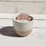 Saide - Crystal Small Ceramic Candle - Speckled