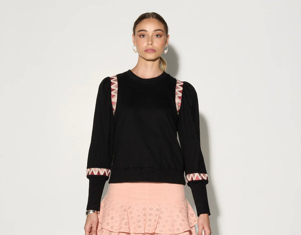Gild the Label- GENEVE Puff Shoulder Sweater