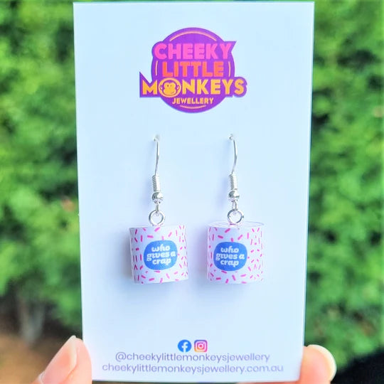 Who Gives a Crap earrings