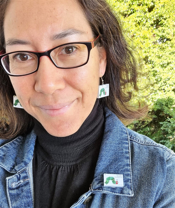 The Hungry Catapillar Book Earrings