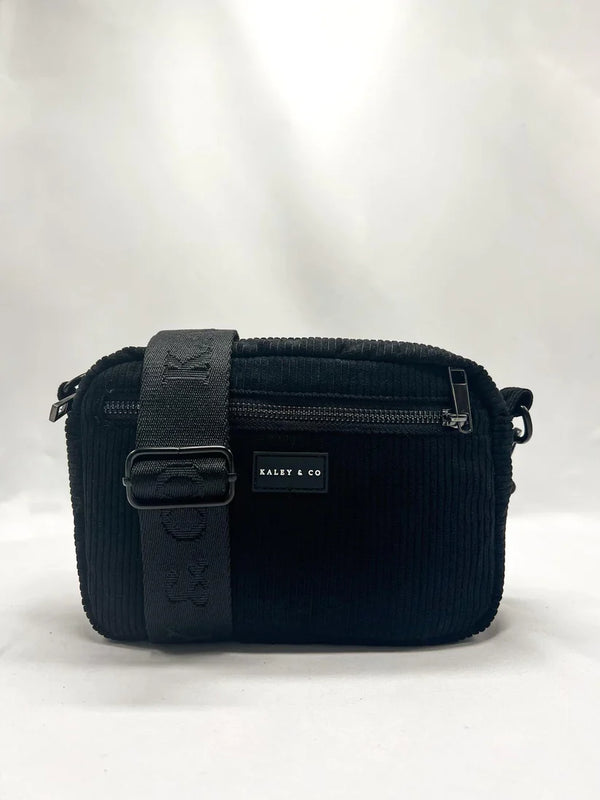 Kaley & Co - Athleisure Bag - Corduroy - Black