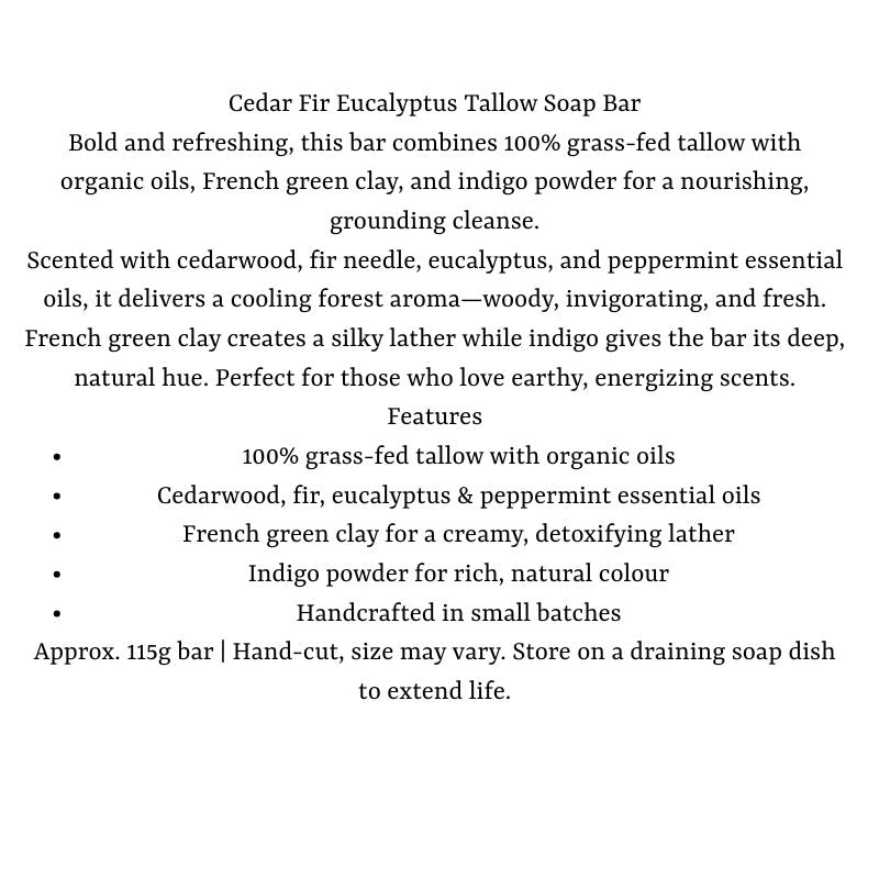 Bare Soap & Body - Cedar Fir Eucalyptus Soap