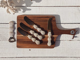 Saide - White Shell Cheese Knife