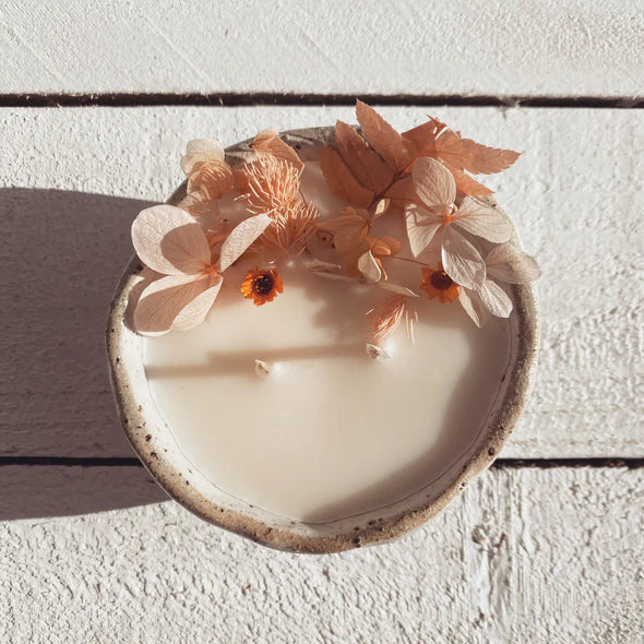 Botanica Mini Ceramic Candle - Natural