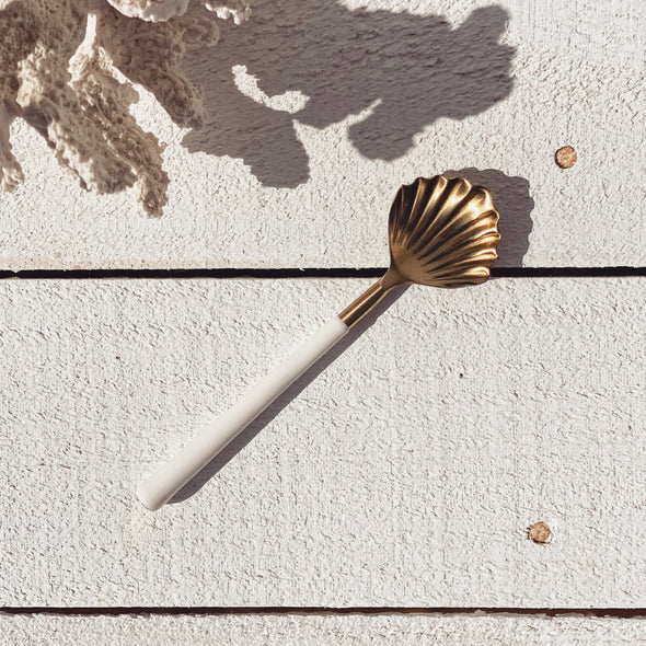 Saide - Gold Clam Shell Spoon