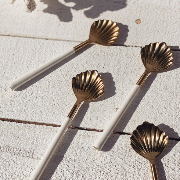 Saide - Gold Clam Shell Spoon