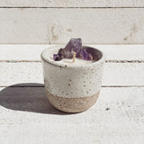 Saide - Crystal Small Ceramic Candle - Speckled
