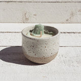 Saide - Crystal Small Ceramic Candle - Speckled