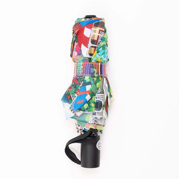 Debra Hood - Brisbane Saffron Sunset Umbrella - Fold Out