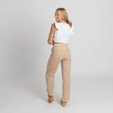 Miss Jane - Mustard Gingham Cotton Pants