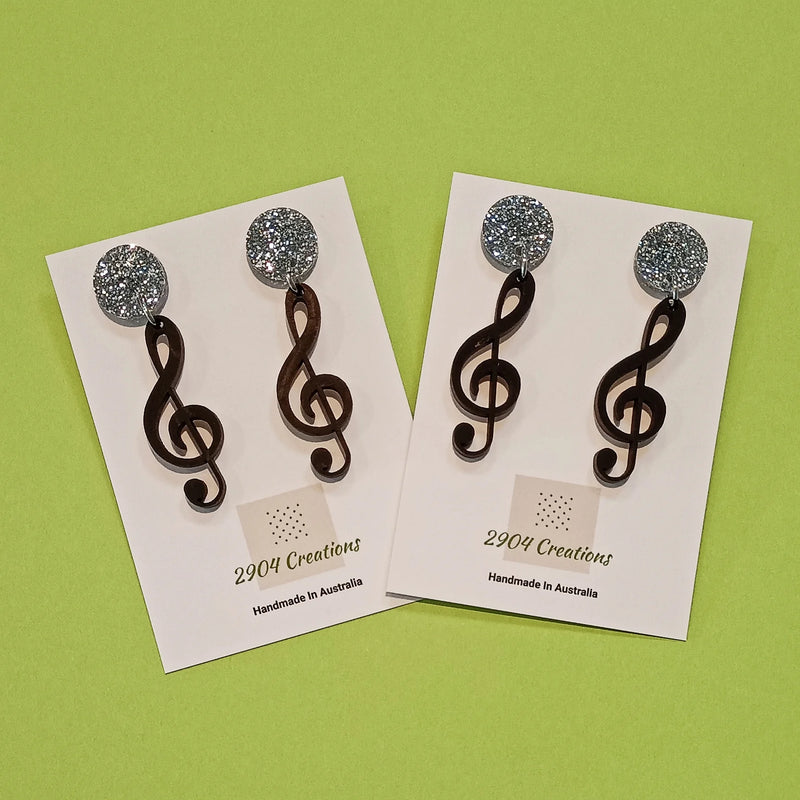 Music Notes Treble Clef Drop