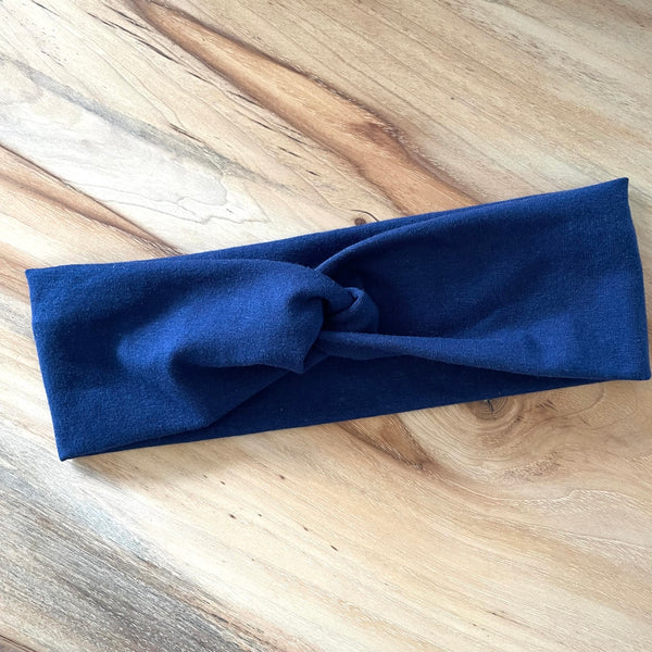 LaLaLea - Stretch TwistKnot Headband 'Navy'