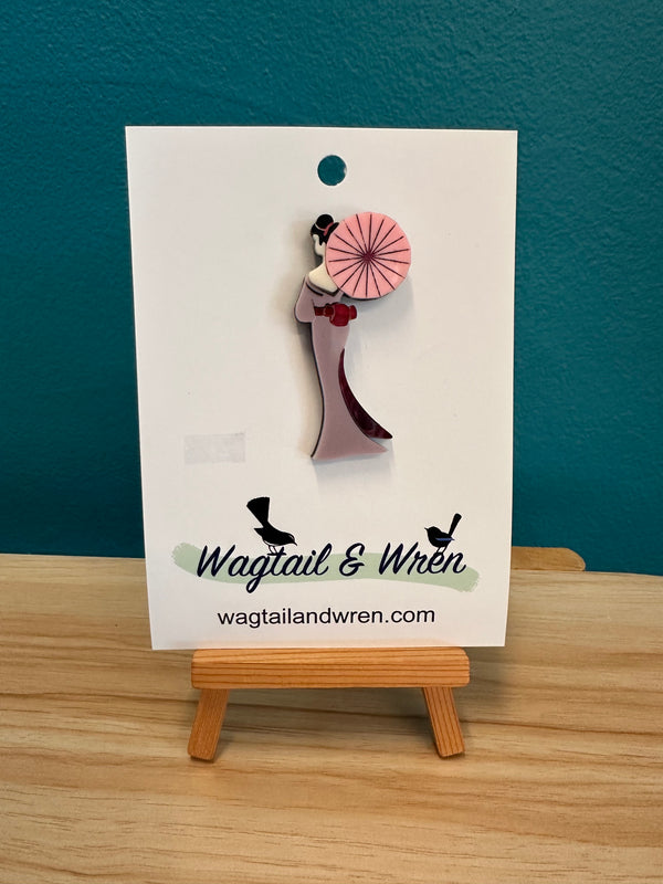 Wagtail and Wren - Brooch Oriental Lady