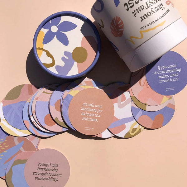 Saide - Questions to Help You Live Your Best and Bravest Life - Abstract Floral