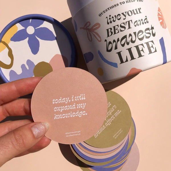 Saide - Questions to Help You Live Your Best and Bravest Life - Abstract Floral