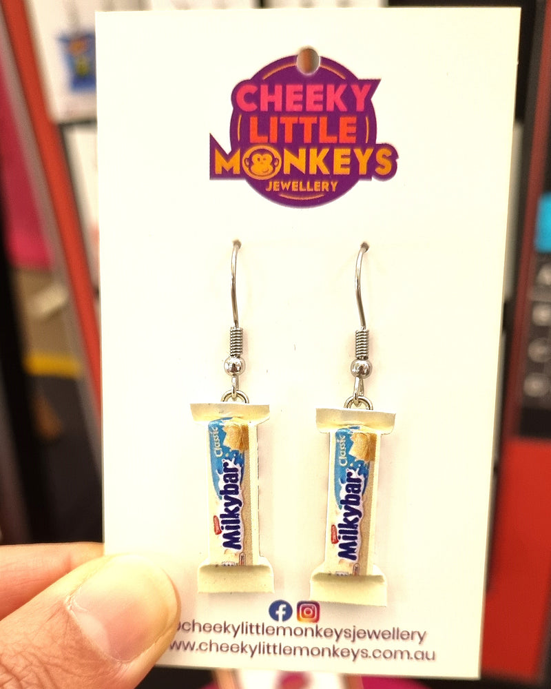 Cheeky Little Monkeys - Milkybar Earrings