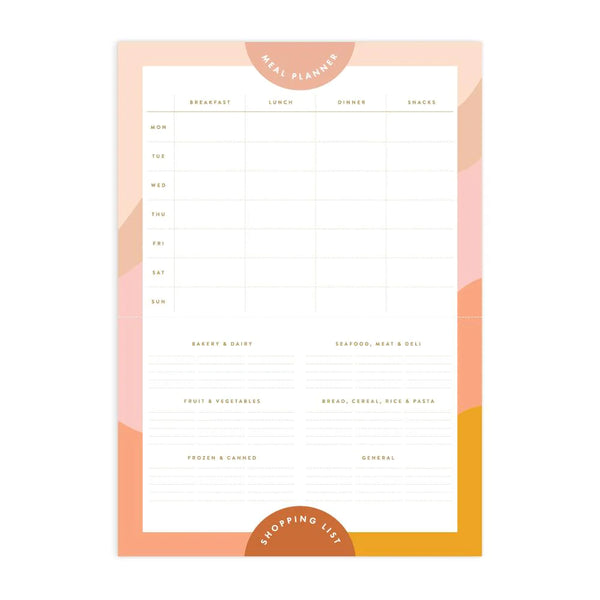 Muse A4 Meal Planner Magnet Notepad