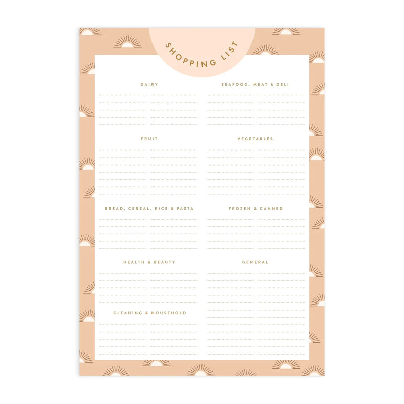 Saide - Suns A5 Shopping List Magnet Notepad
