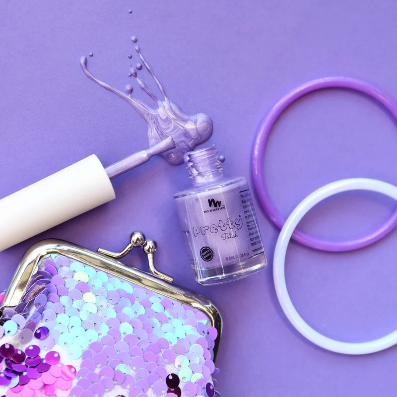 No Nasties - Water-based Kids Nail Polish - Poppy Purple