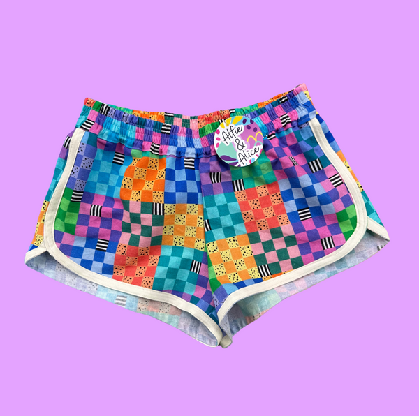 Alfie & Alice - Kids Retro Check Shorts