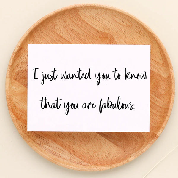 Alfie & Alice - Greeting Card 'Wanted You To Know...'