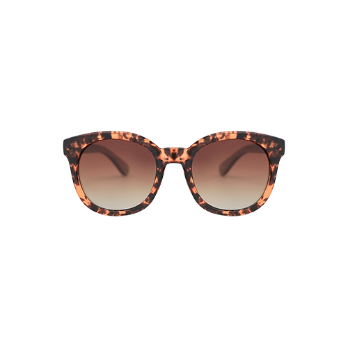 Sustainable Sunglasses - Eco Bamboo Geobay Round Brown Tint