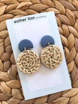 Esther Lian Jewellery- Rattan Moon Cuties Earrings
