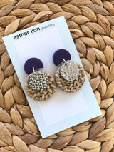 Esther Lian Jewellery- Metal Rattan Moon Cuties