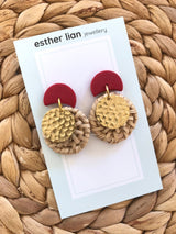 Esther Lian Jewellery- Metal Rattan Moon Cuties