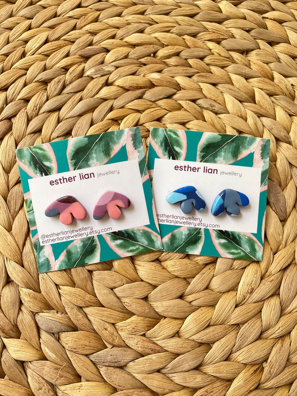 Petal Patterned Stud Earrings
