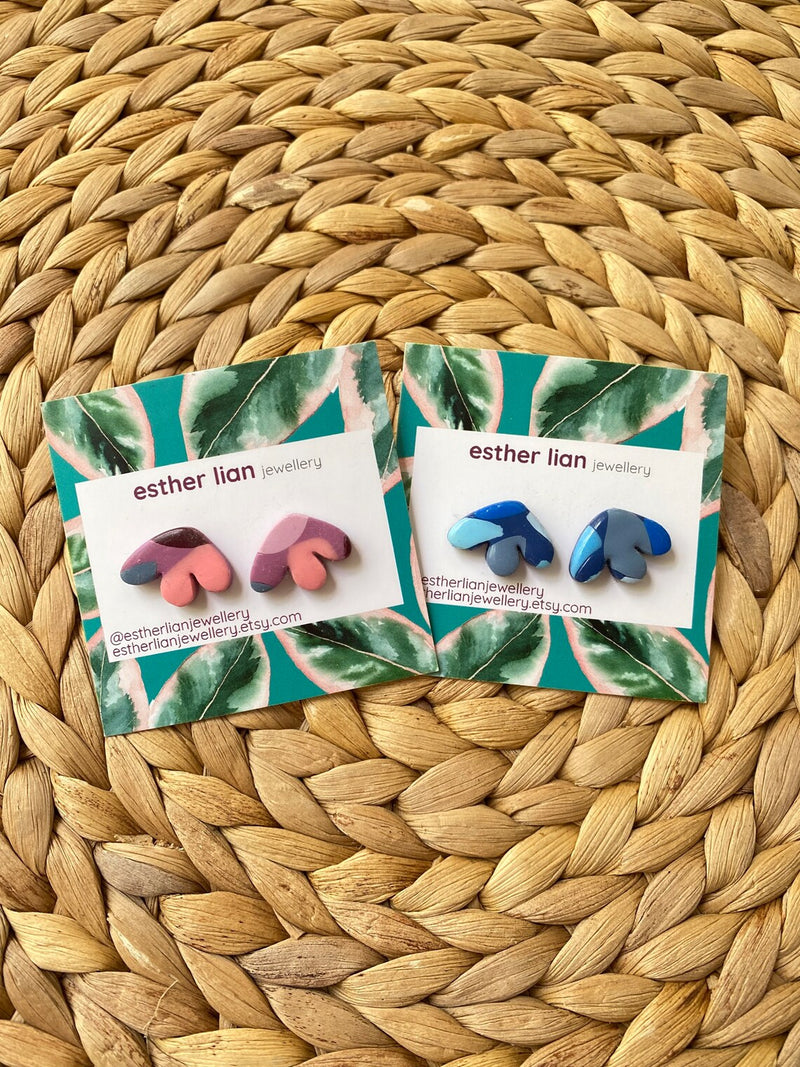 Esther Lian Jewellery- Petal Patterned Stud Earrings