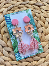 Esther Lian Jewellery- Gingham Drops with Flower