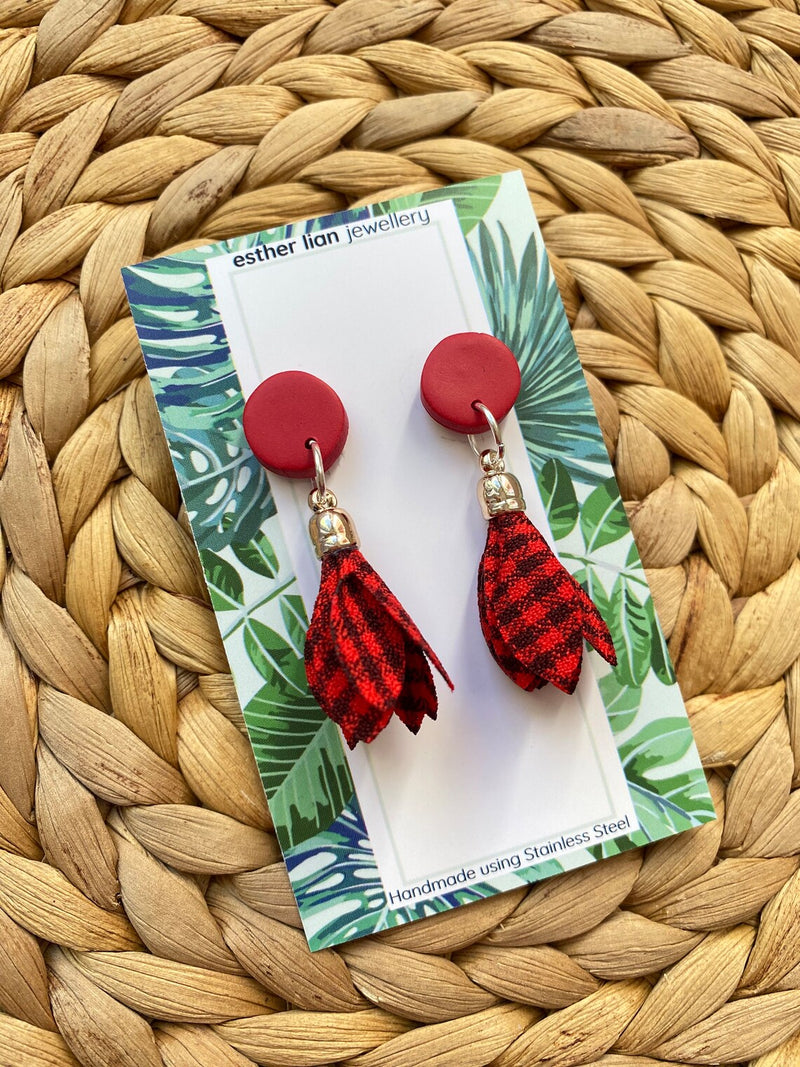 Esther Lian Jewellery- Gingham Drops with Flower