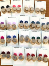 Esther Lian Jewellery- Metal Rattan Moon Cuties