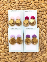 Esther Lian Jewellery- Metal Rattan Moon Cuties