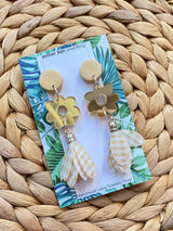 Esther Lian Jewellery- Gingham Drops with Flower