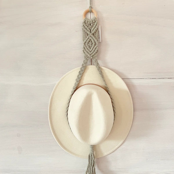 Macrame - Hat Hanger - One, Two or Three Hats