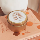 Saide - Rainbow Gold Tin Candle