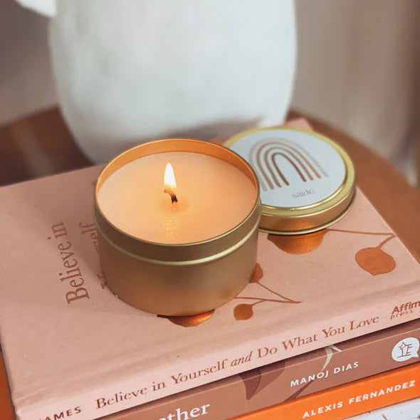 Saide - Rainbow Gold Tin Candle