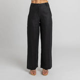 Miss Jane - Black Linen Pants