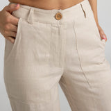 Miss Jane - Natural Linen Pants