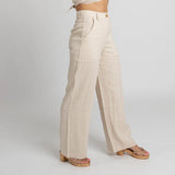 Miss Jane - Natural Linen Pants