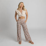 Boho Floral Cotton Pants