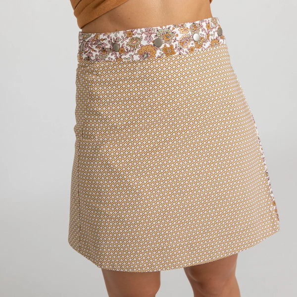 Miss Jane - Boho Diamond Cotton Skirt