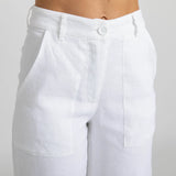 Miss Jane - White Linen Pants