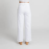 Miss Jane - White Linen Pants