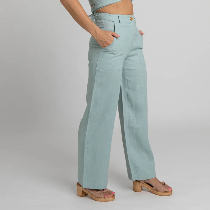 Sage Linen Pants