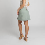 Miss Jane - Natural Sage Linen Skirt