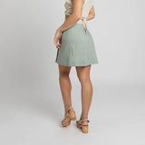 Natural Sage Linen Skirt